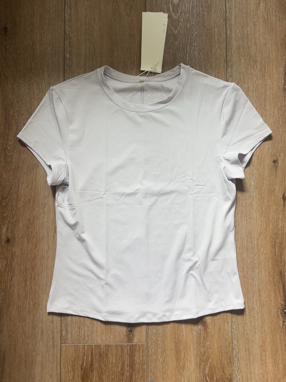 h&m light purple sporty tee